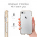 Spigen Neo Hybrid Case Crystal - хибриден кейс с висока степен на защита за iPhone 8, iPhone 7 (прозрачен-златист) 5