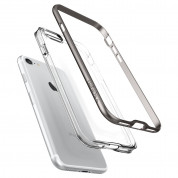 Spigen Neo Hybrid Case Crystal - хибриден кейс с висока степен на защита за iPhone SE (2022), iPhone SE (2020), iPhone 8, iPhone 7 (прозрачен-сив) 14