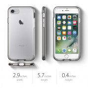 Spigen Neo Hybrid Case Crystal - хибриден кейс с висока степен на защита за iPhone SE (2022), iPhone SE (2020), iPhone 8, iPhone 7 (прозрачен-сив) 7