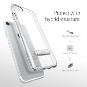 Spigen Ultra Hybrid Case S - хибриден кейс с висока степен на защита и поставка за iPhone 8, iPhone 7 (прозрачен) 2