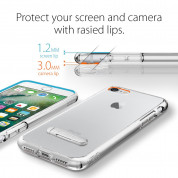 Spigen Ultra Hybrid Case S - хибриден кейс с висока степен на защита и поставка за iPhone 8, iPhone 7 (прозрачен) 6