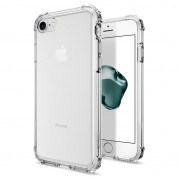 Spigen Crystal Shell Case - хибриден кейс с висока степен на защита за iPhone 8, iPhone 7 (прозрачен)