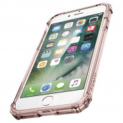 Spigen Crystal Shell Case - хибриден кейс с висока степен на защита за iPhone 8, iPhone 7 (прозрачен-розово злато) 13