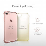 Spigen Crystal Shell Case - хибриден кейс с висока степен на защита за iPhone 8, iPhone 7 (прозрачен-розово злато) 5