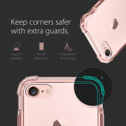 Spigen Crystal Shell Case - хибриден кейс с висока степен на защита за iPhone 8, iPhone 7 (прозрачен-розово злато) 6