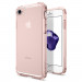 Spigen Crystal Shell Case - хибриден кейс с висока степен на защита за iPhone 8, iPhone 7 (прозрачен-розово злато) 1