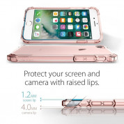 Spigen Crystal Shell Case - хибриден кейс с висока степен на защита за iPhone 8, iPhone 7 (прозрачен-розово злато) 9