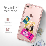 Spigen Crystal Shell Case - хибриден кейс с висока степен на защита за iPhone 8, iPhone 7 (прозрачен-розово злато) 4