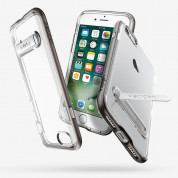 Spigen Crystal Hybrid Case for iPhone SE (2022), iPhone SE (2020), iPhone 8, iPhone 7 (clear-gunmetal) 2