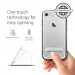Spigen Crystal Hybrid Case - хибриден кейс с висока степен на защита и поставка за iPhone SE (2022), iPhone SE (2020), iPhone 8, iPhone 7 (прозрачен-сив) 6
