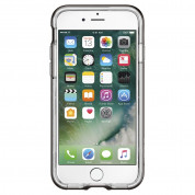 Spigen Crystal Hybrid Case - хибриден кейс с висока степен на защита и поставка за iPhone SE (2022), iPhone SE (2020), iPhone 8, iPhone 7 (прозрачен-сив) 11