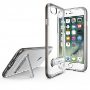 Spigen Crystal Hybrid Case - хибриден кейс с висока степен на защита и поставка за iPhone SE (2022), iPhone SE (2020), iPhone 8, iPhone 7 (прозрачен-сив) 10
