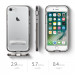 Spigen Crystal Hybrid Case - хибриден кейс с висока степен на защита и поставка за iPhone SE (2022), iPhone SE (2020), iPhone 8, iPhone 7 (прозрачен-сив) 9