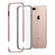 Moshi Luxe Bumper Case - метален бъмпер и покритие за задната част за iPhone 8 Plus, iPhone 7 Plus (розово злато) 4