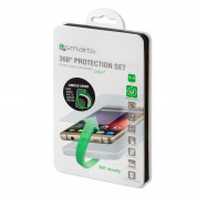 4smarts 360° Protection Set - тънък силиконов кейс и стъклено защитно покритие за дисплея на Sony Xperia XZ (прозрачен) 5