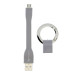 4smarts KeyRing MicroUSB Cable - кабел тип ключодържател за всички устройства с MicroUSB (10 см) (сив) 3