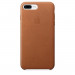 Apple iPhone Leather Case - оригинален кожен кейс (естествена кожа) за iPhone 8 Plus, iPhone 7 Plus (кафяв) 1