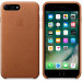 Apple iPhone Leather Case - оригинален кожен кейс (естествена кожа) за iPhone 8 Plus, iPhone 7 Plus (кафяв) 4