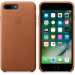 Apple iPhone Leather Case - оригинален кожен кейс (естествена кожа) за iPhone 8 Plus, iPhone 7 Plus (кафяв) 2