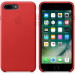 Apple iPhone Leather Case - оригинален кожен кейс (естествена кожа) за iPhone 8 Plus, iPhone 7 Plus (червен) 2