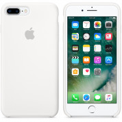 Apple Silicone Case - оригинален силиконов кейс за iPhone 8 Plus, iPhone 7 Plus (бял) 5