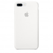 Apple Silicone Case - оригинален силиконов кейс за iPhone 8 Plus, iPhone 7 Plus (бял)