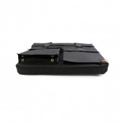 PKG Wingman Briefcase 15 - водоустойчива чанта с дръжки и презрамка за MacBook Pro 15 и лаптопи до 15.4 инча (черна) 6
