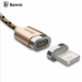 Baseus Magnetic Cable - кабел с магнитен конектор за Apple продукти с Lightning (златист) 2
