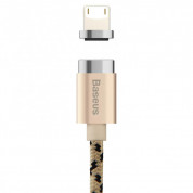 Baseus Magnetic Cable - кабел с магнитен конектор за Apple продукти с Lightning (златист)