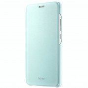 Huawei Flip Cover - оригинален кожен калъф за Honor 7 Lite, Honor 5c (син)