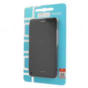 Huawei Flip Cover - оригинален кожен калъф за Honor 7 Lite, Honor 5c (черен) 3