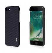 Torrii KeVest Kevlar Hard Case - дизайнерски кевларен кейс за iPhone SE (2022), iPhone SE (2020), iPhone 8, iPhone 7 (черен)