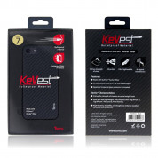 Torrii KeVest Kevlar Hard Case - дизайнерски кевларен кейс за iPhone SE (2022), iPhone SE (2020), iPhone 8, iPhone 7 (черен) 6