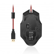 TeckNet M268 Black Raptor Gaming Mouse, 2000 DPI (black-red) 3