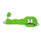 4smarts Basic KeyLink Lightning Cable - кабел тип ключодържател за всички устройства с Lightning конектор (8.5 см) (зелен)