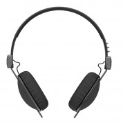 Skullcandy Navigator Knockout Quilted - дизайнерски слушалки с микрофон и контрол на звука за мобилни устройства (черен) 1