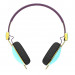 Skullcandy Navigator Knockout - дизайнерски слушалки с микрофон и контрол на звука за мобилни устройства (син) 3