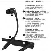 Skullcandy Smokin Buds 2 In-Ear Bluetooth Wireless Earbuds - безжични слушалки с микрофон и контрол на звука (черен) 5
