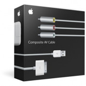Apple composite AV кабел за iPhone, iPad, iPod (със захранване)