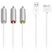 Apple composite AV кабел за iPhone, iPad, iPod (със захранване) 2