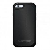 Griffin Survivor Adventure Case - хибриден удароустойчив кейс за iPhone 6S, iPhone 6 (черен)