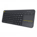 Logitech Wireless Touch Keyboard K400 Plus - безжична клавиатура за смарт телевизори (черен) 2