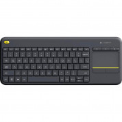 Logitech Wireless Touch Keyboard K400 Plus - безжична клавиатура за смарт телевизори (черен)