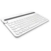 Logitech K480 Bluetooth Multi-Device Keyboard - безжична клавиатура за компютри и мобилни устройства (бял)