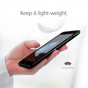 Spigen Thin Fit Case - качествен тънък матиран кейс за iPhone 8 Plus, iPhone 7 Plus (черен гланц) 5
