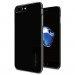 Spigen Thin Fit Case - качествен тънък матиран кейс за iPhone 8 Plus, iPhone 7 Plus (черен гланц) 1