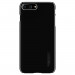 Spigen Thin Fit Case - качествен тънък матиран кейс за iPhone 8 Plus, iPhone 7 Plus (черен гланц) 14