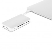 Moshi Cardette USB-C Card Reader - четец за карти памет и USB Hub за MacBook и устройства с USB-C порт 1
