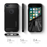 Spigen Rugged Armor Case for iPhone SE (2022), iPhone SE (2020), iPhone 8, iPhone 7 (black) 8