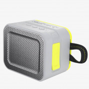 Skullcandy Barricade Bluetooth Speaker - водо и удароустойчив безжичен спийкър с микрофон за мобилни устройства (сив-лайм)